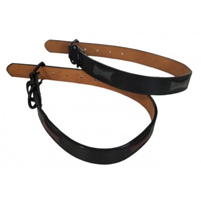 ΠΕΡΙΛΑΙΜΙΟ ΣΚΥΛΟΥ ΔΕΡΜΑΤΙΝΟ ΜΑΥΡΟ 2.5Χ57CM